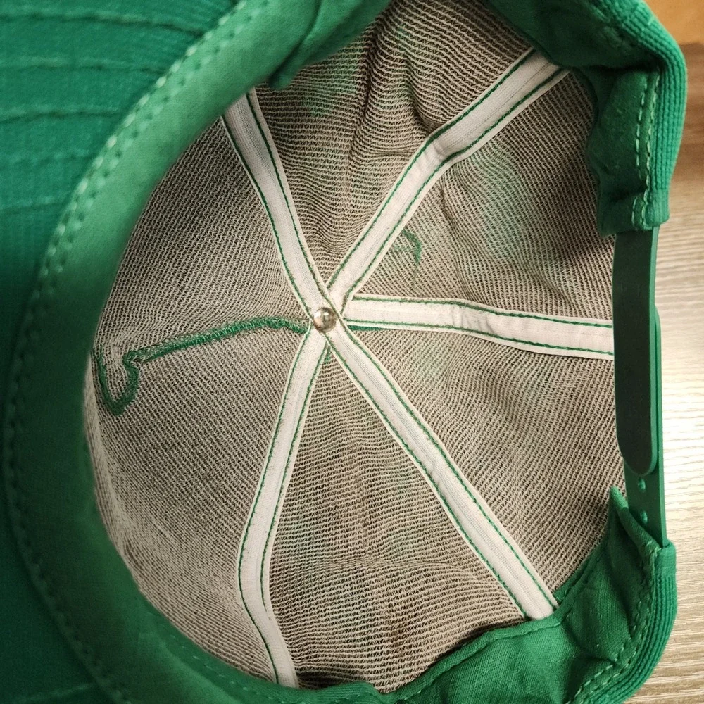 Vintage 1988 Peabody Coal Snapback Hat Green Control Your Fate Trucker Cap 80s‎